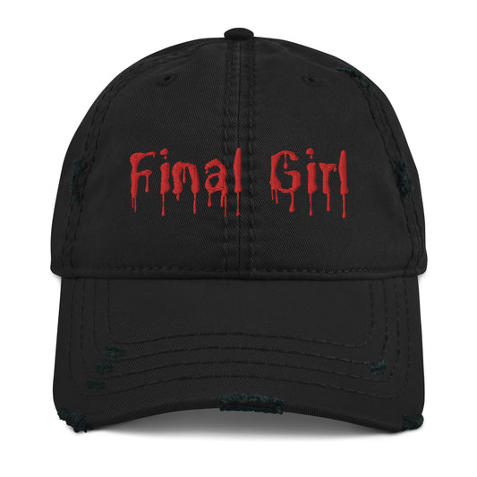 Final Girl Distressed Dad Hat - Ghostly Tails
