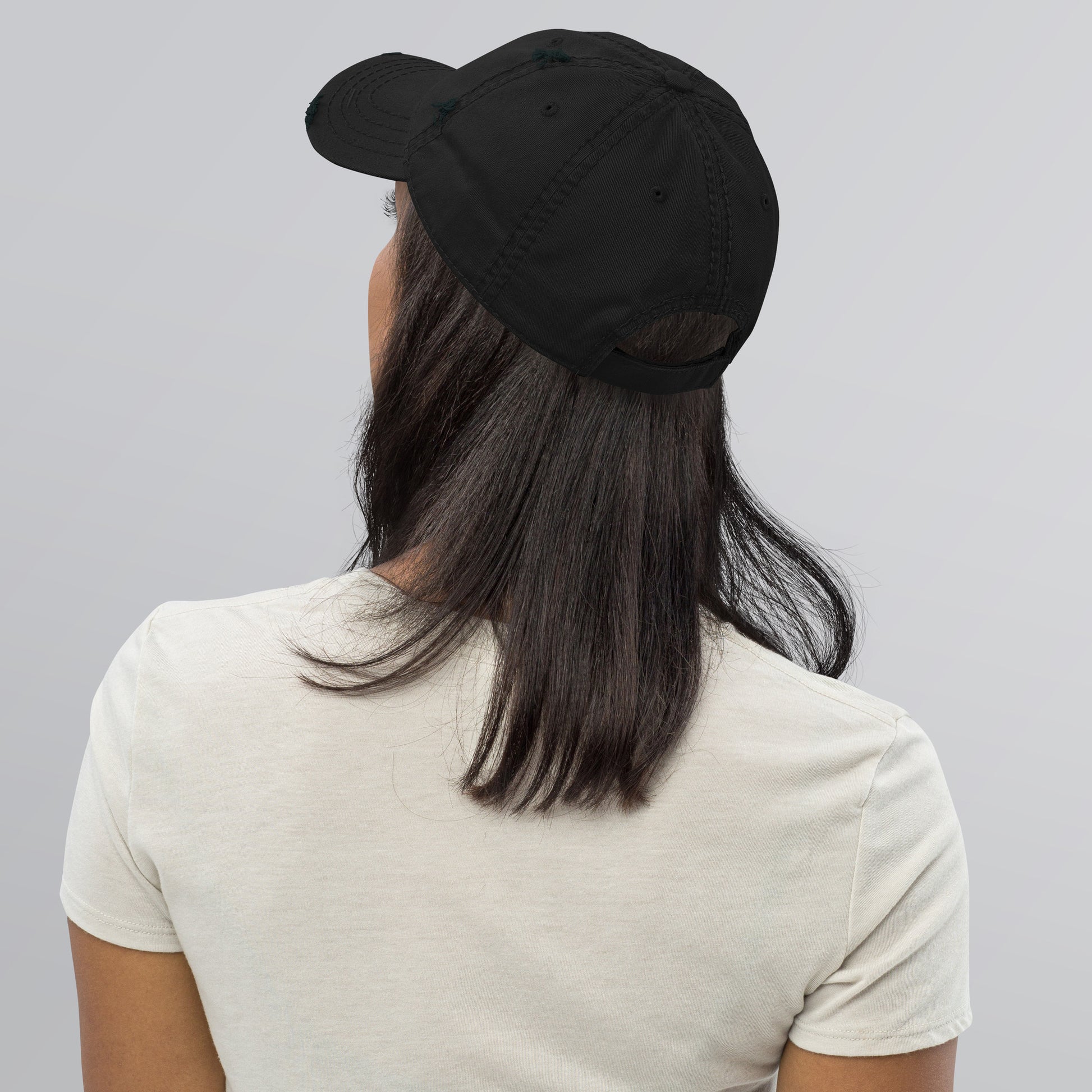 Best Cat Mom Ever Distressed Dad Hat - Ghostly Tails