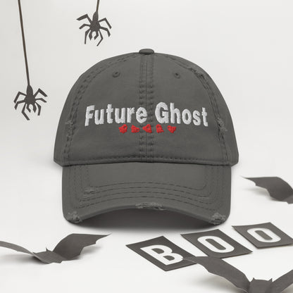 Future Ghost Distressed Dad Hat