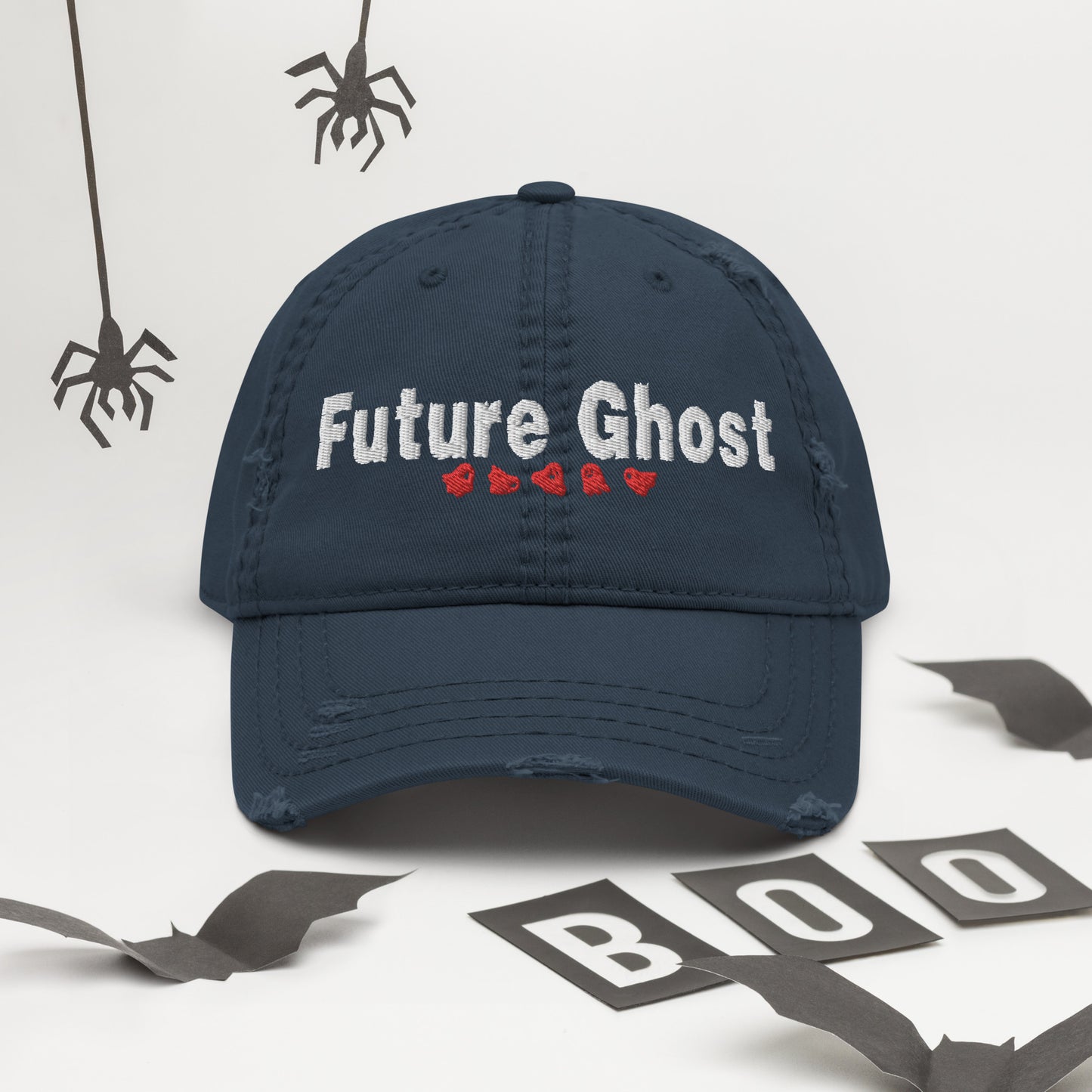 Future Ghost Distressed Dad Hat