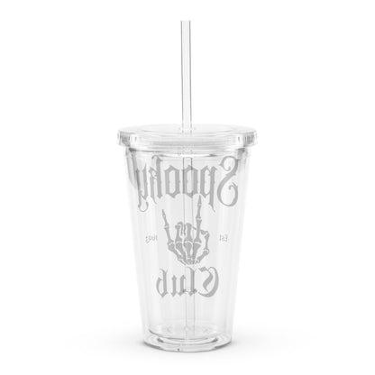 Spooky Club Clear plastic tumbler