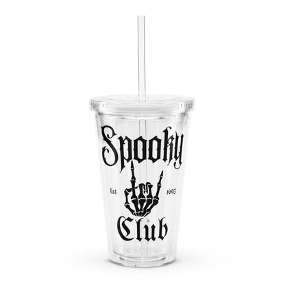 Spooky Club Clear plastic tumbler