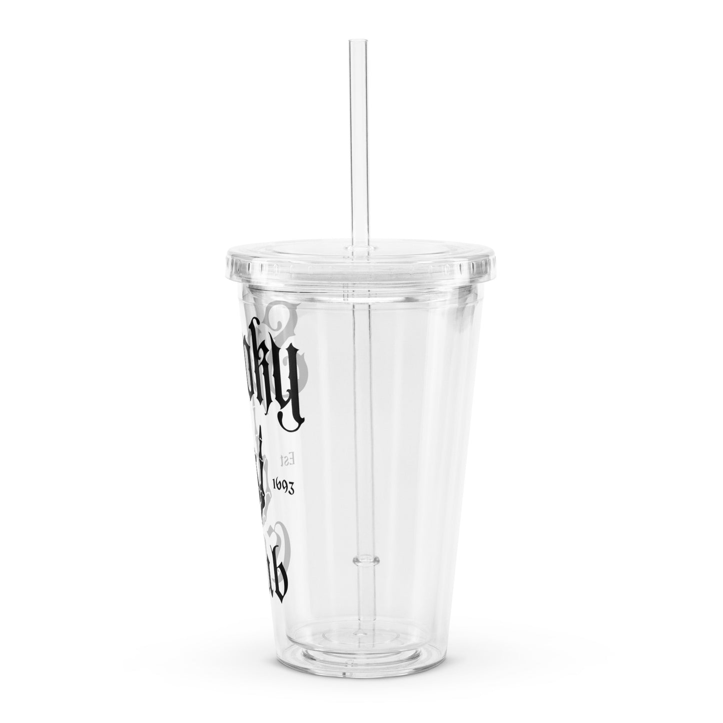 Spooky Club Clear plastic tumbler