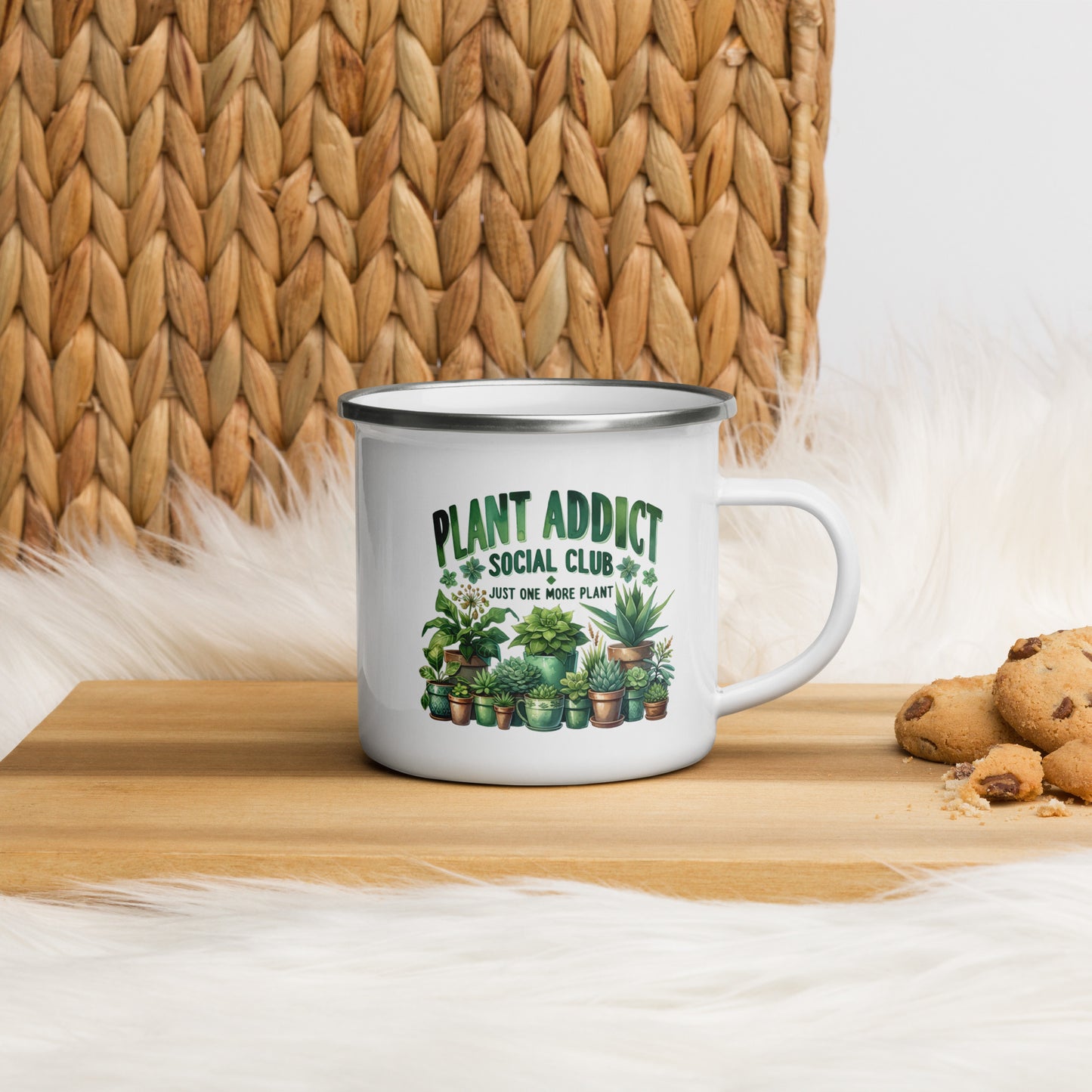 Plant Addict Enamel Mug