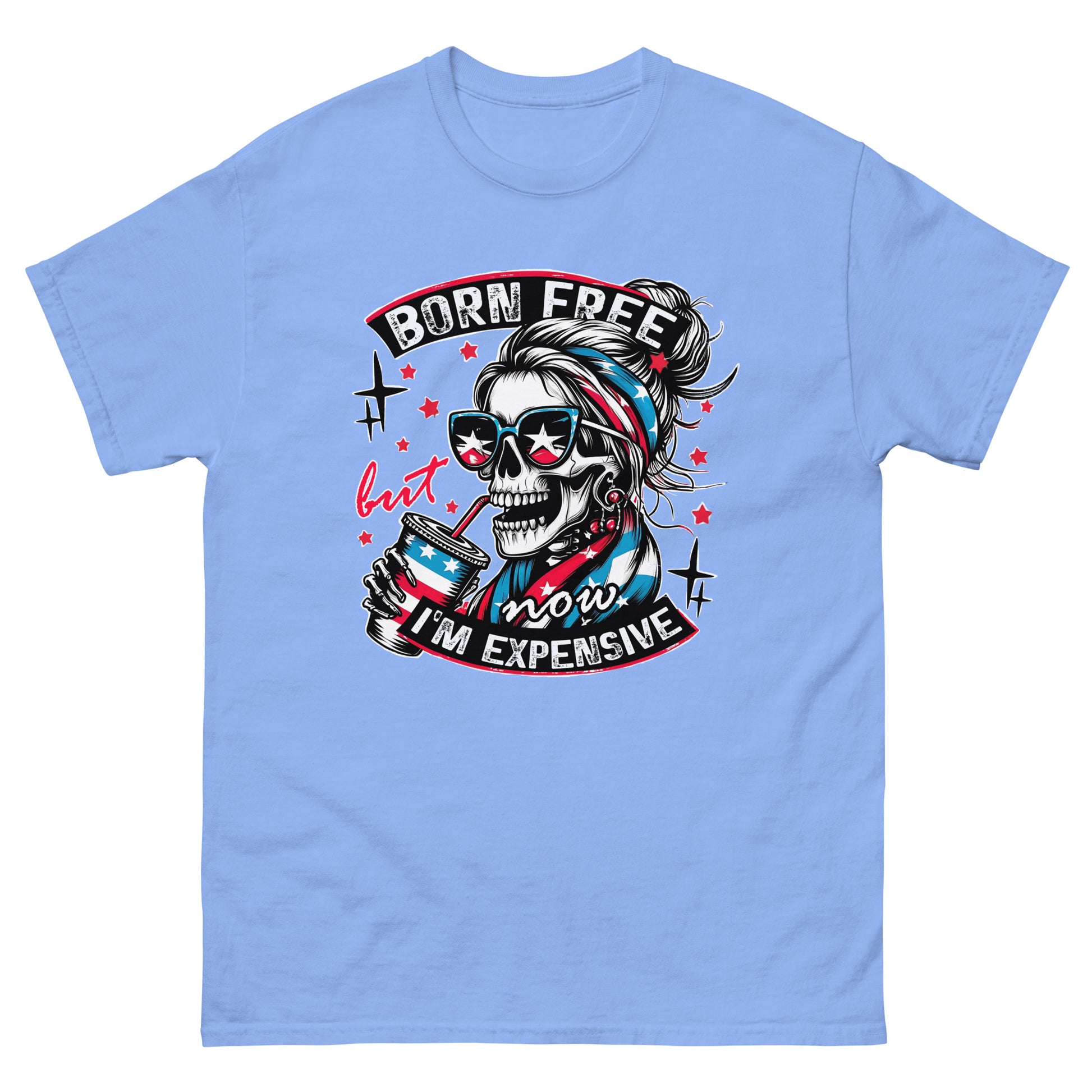 Born Free but Expensive Gildan classic tee - Ghostly Tails