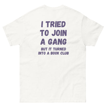 Join a Gang Book Club Gildan classic tee - Ghostly Tails