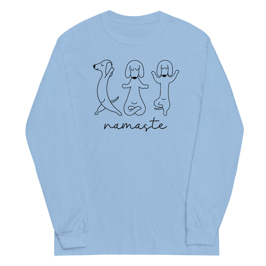 Namaste Dogs Long Sleeve Shirt - Ghostly Tails