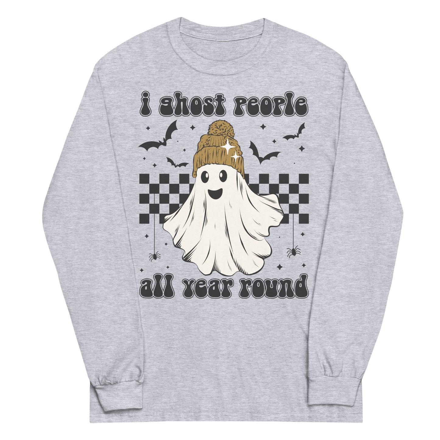 Ghost People All Year Round Unisex Long Sleeve Shirt - wallflowerdogmom