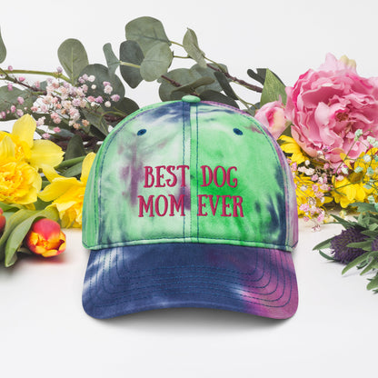 Best Dog Mom Ever Tie dye hat - Ghostly Tails