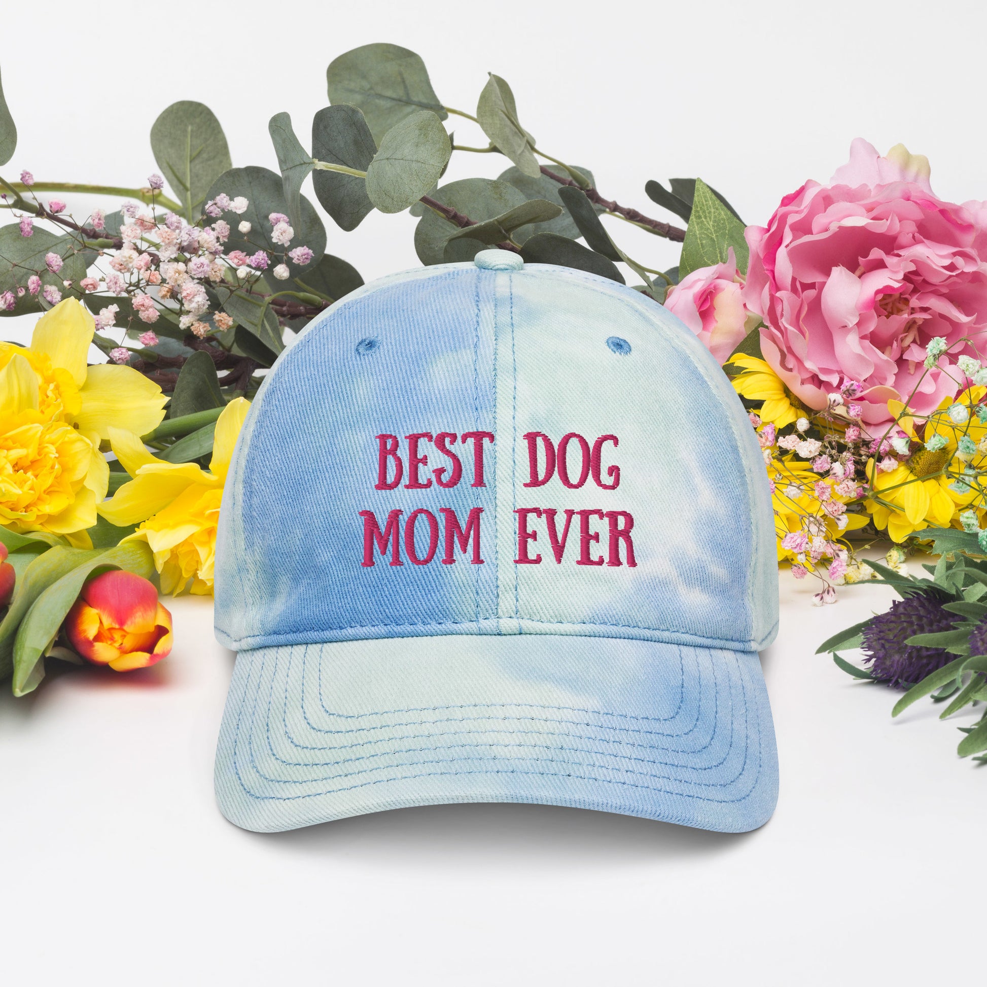 Best Dog Mom Ever Tie dye hat - Ghostly Tails