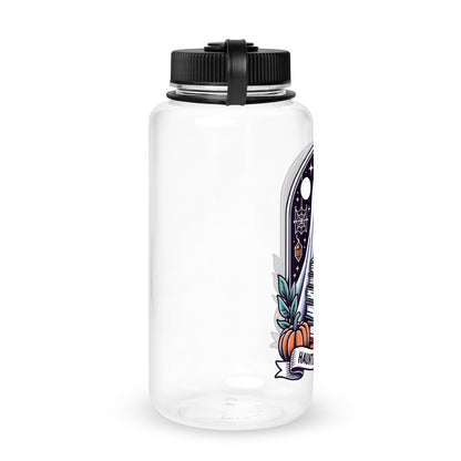 Haunted By My TBR Wide mouth plastic water bottle