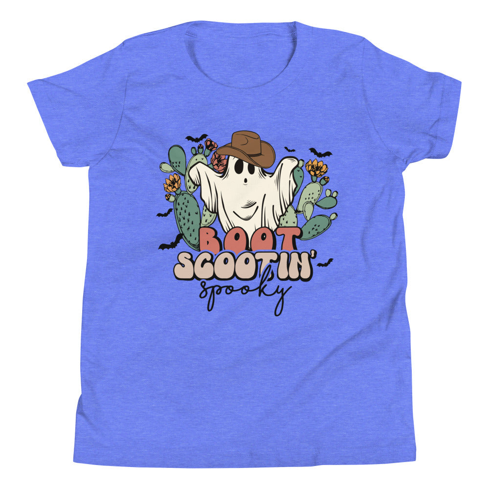Youth Short Sleeve T-Shirt Boot Scootin' Spooky - wallflowerdogmom